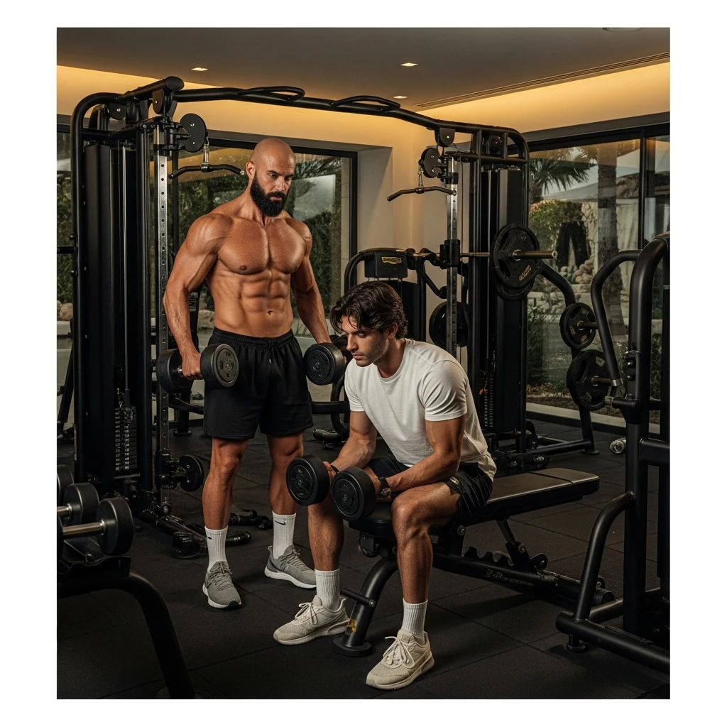 Private high-performance gym inside the estate