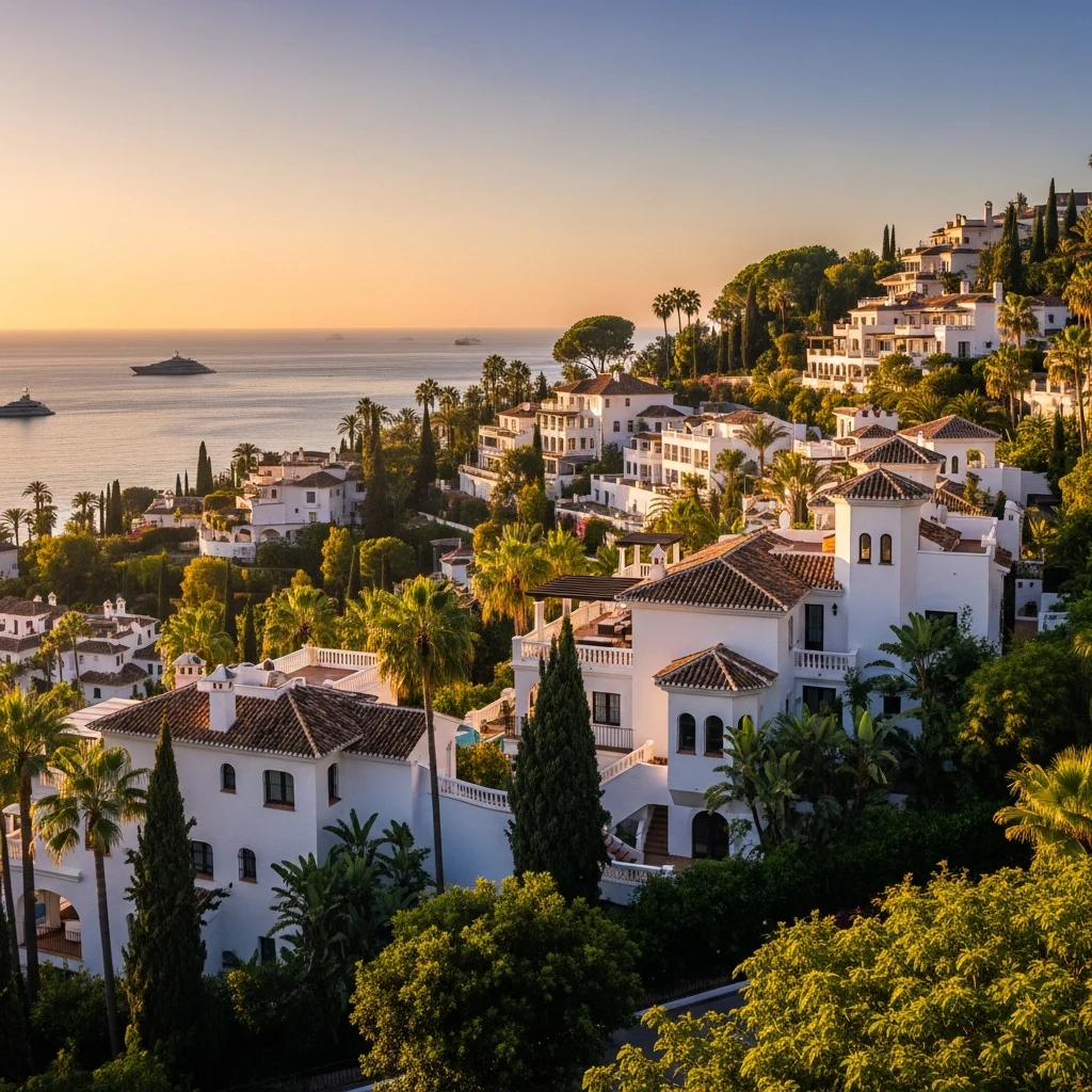 Coastline of Marbella, Spain